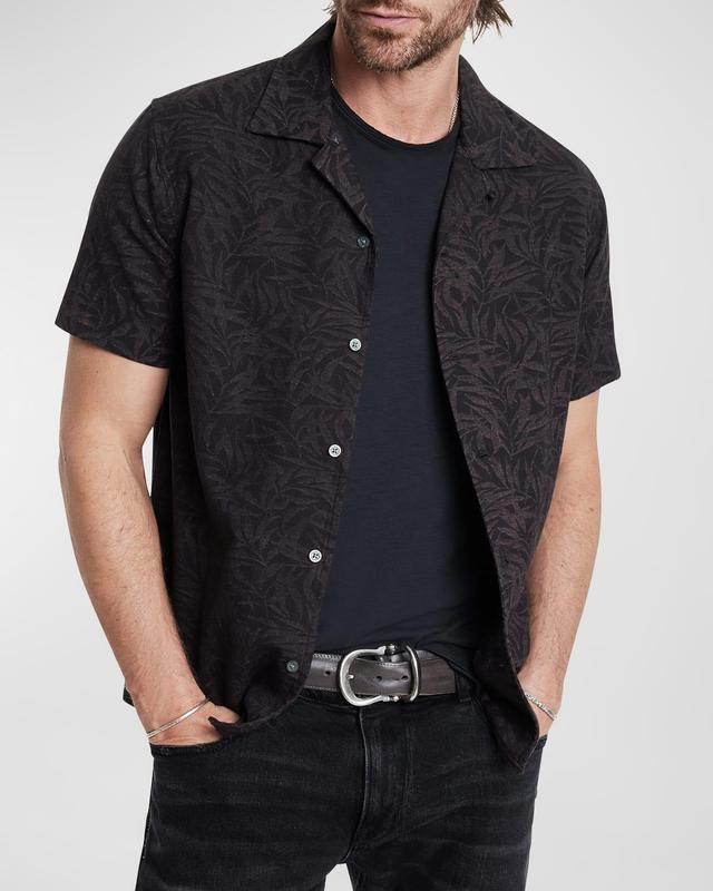 Mens Danny Vine-Print Camp Shirt Product Image