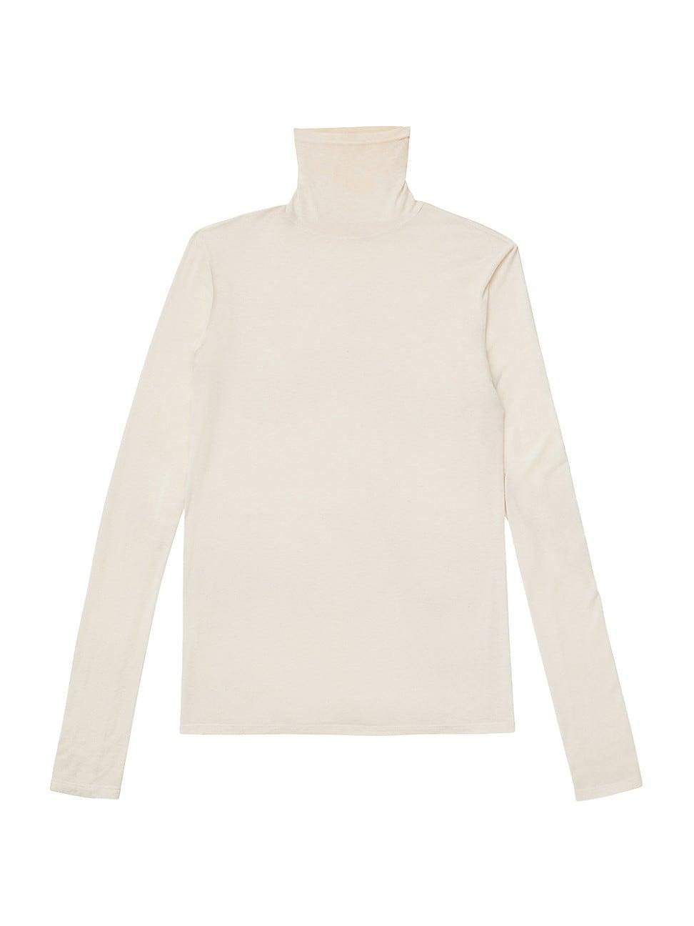 Womens Washable Cashmere Turtleneck Sweater product image