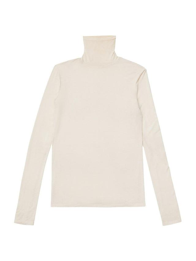 Womens Washable Cashmere Turtleneck Sweater Product Image