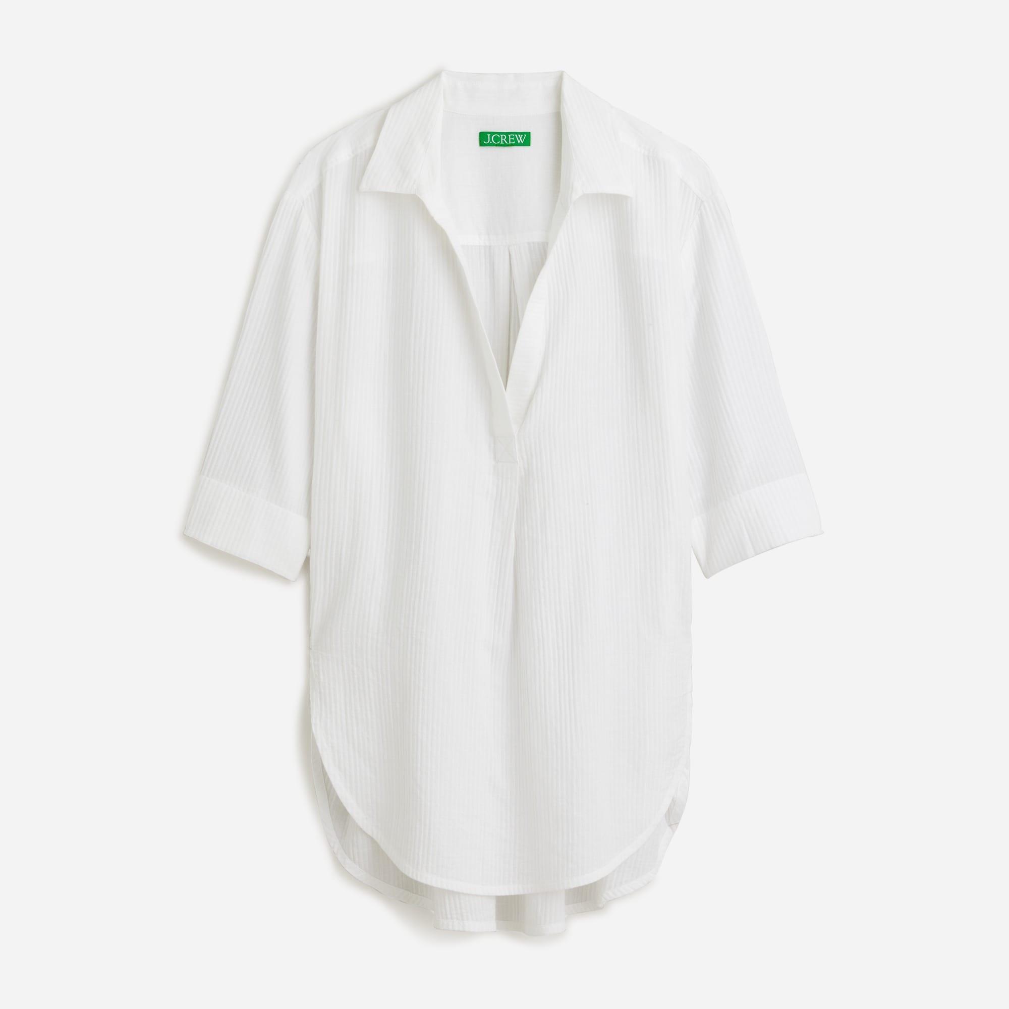 Popover shirt in airy gauze Product Image