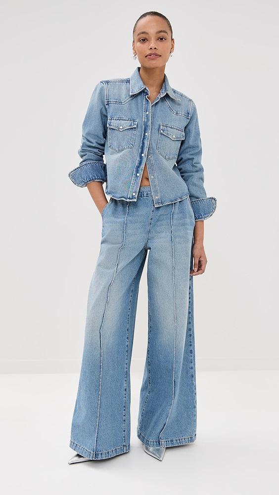 SPRWMN Cropped Western Shirt | Shopbop Product Image