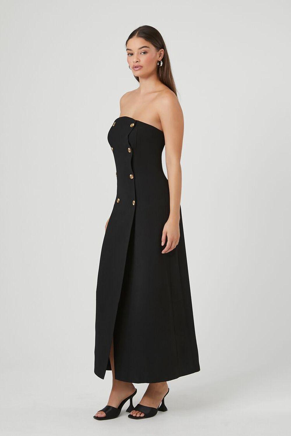 Double-Breasted Strapless Maxi Dress | Forever 21 Product Image