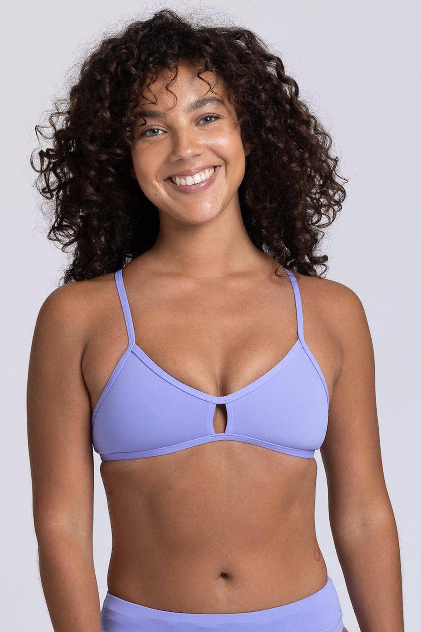 Vent Bikini Top - Lavender Female Product Image