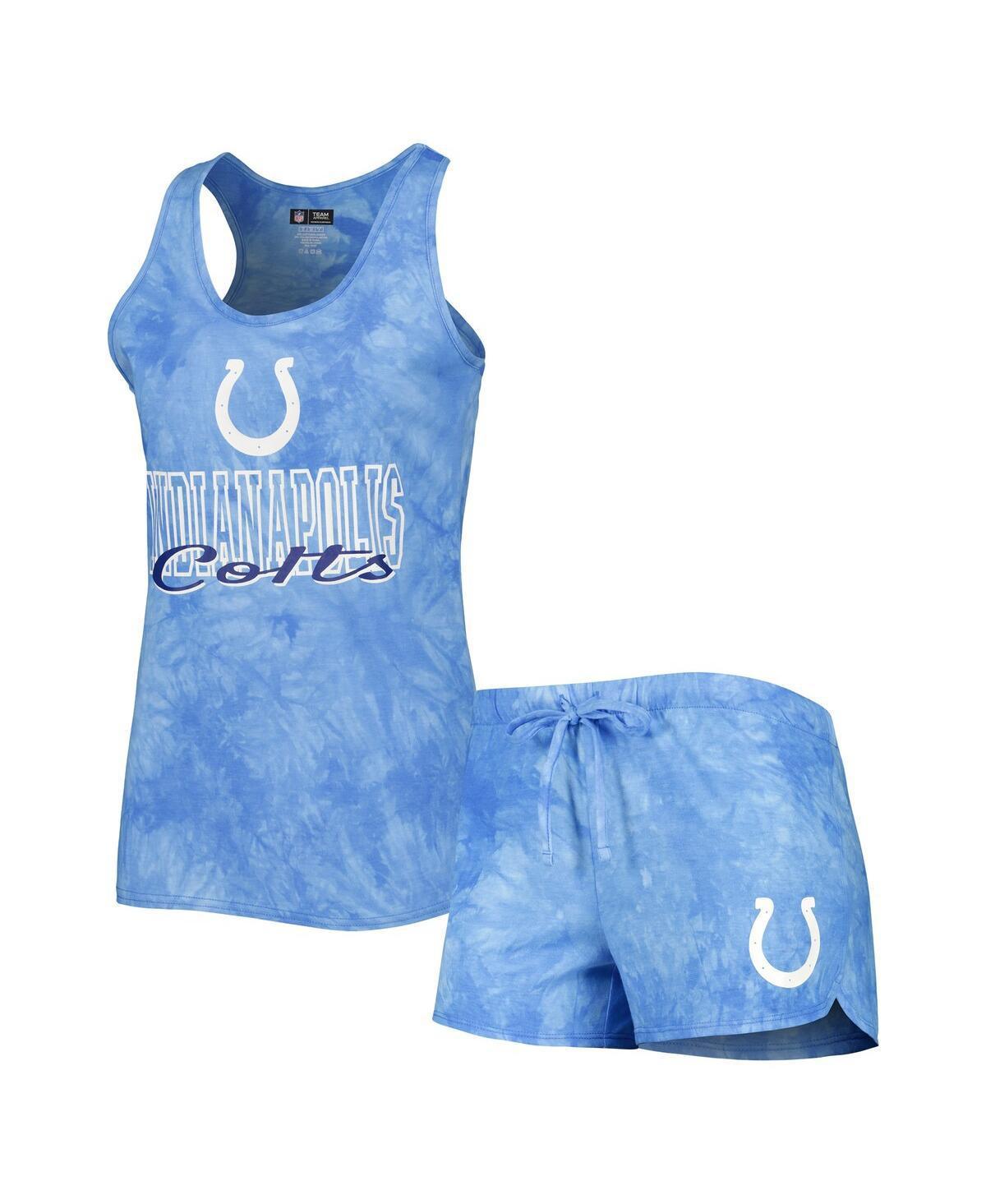 Womens Concepts Sport Royal Indianapolis Colts Billboard Scoop Neck Racerback Tank Top and Shorts Sleep Set Product Image