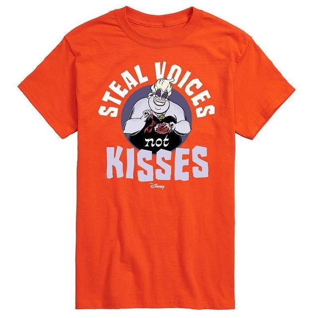 Disney Villains Mens Ursula Steal Voices Not Kisses Graphic Tee Product Image