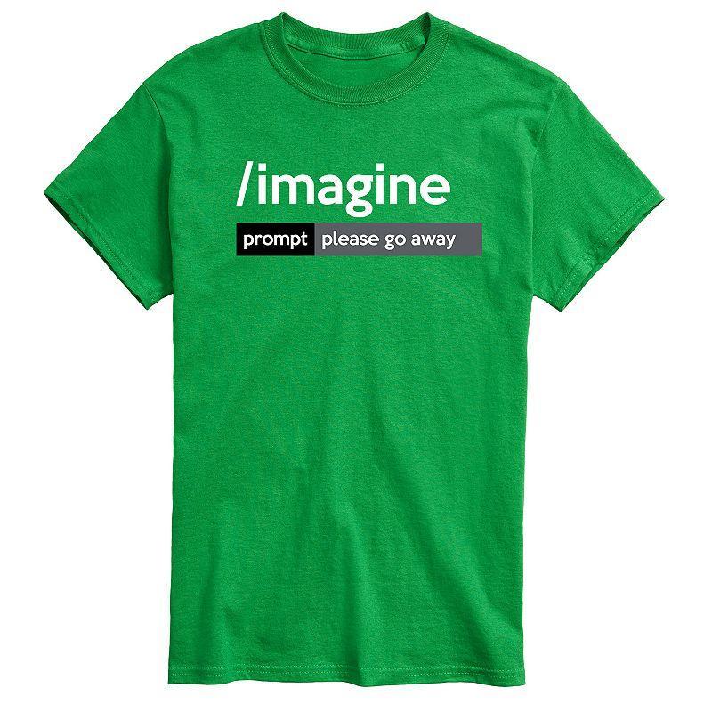 Big & Tall AI Imagine Prompt Please Go Away Graphic Tee, Mens Product Image