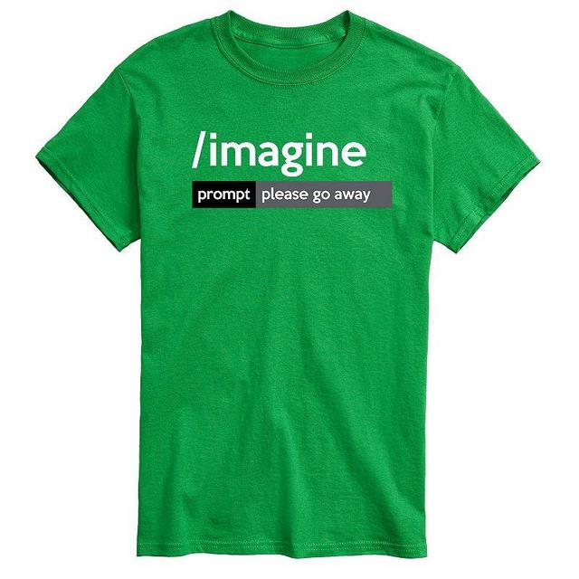 Big & Tall AI Imagine Prompt Please Go Away Graphic Tee, Mens Product Image