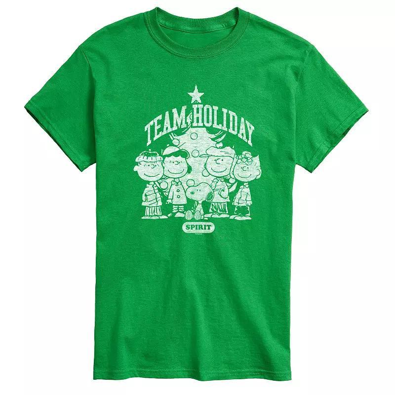 Mens Peanuts Team Holiday Spirit Graphic Tee Product Image