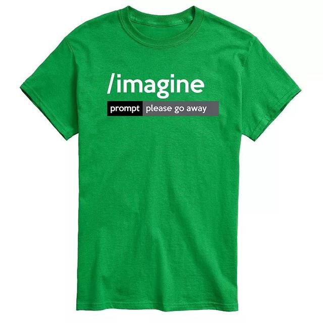 Big & Tall AI Imagine Prompt Please Go Away Graphic Tee, Mens Product Image