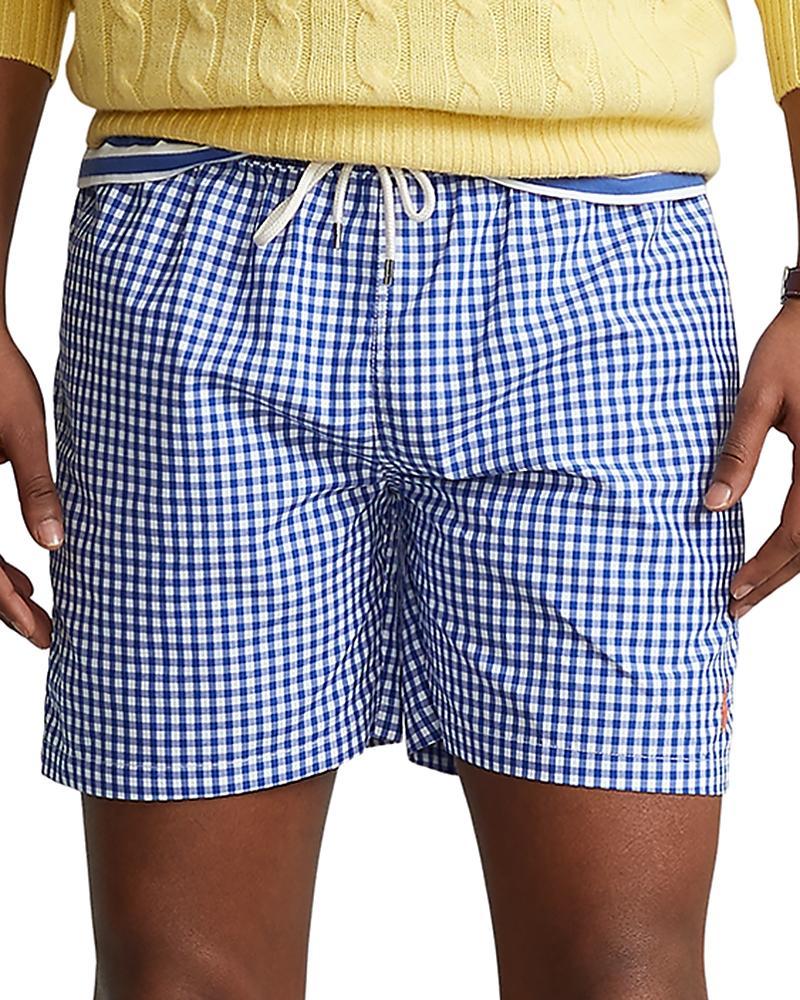 Mens Checkered Swim Shorts Product Image