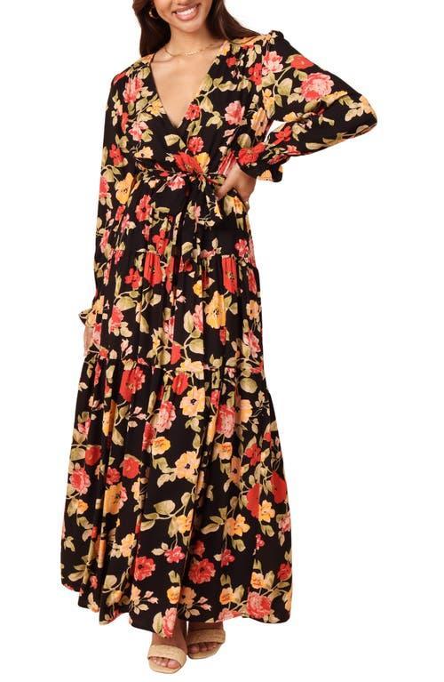 Petal and Pup Womens Wrap Jacket Maxi Dress Product Image