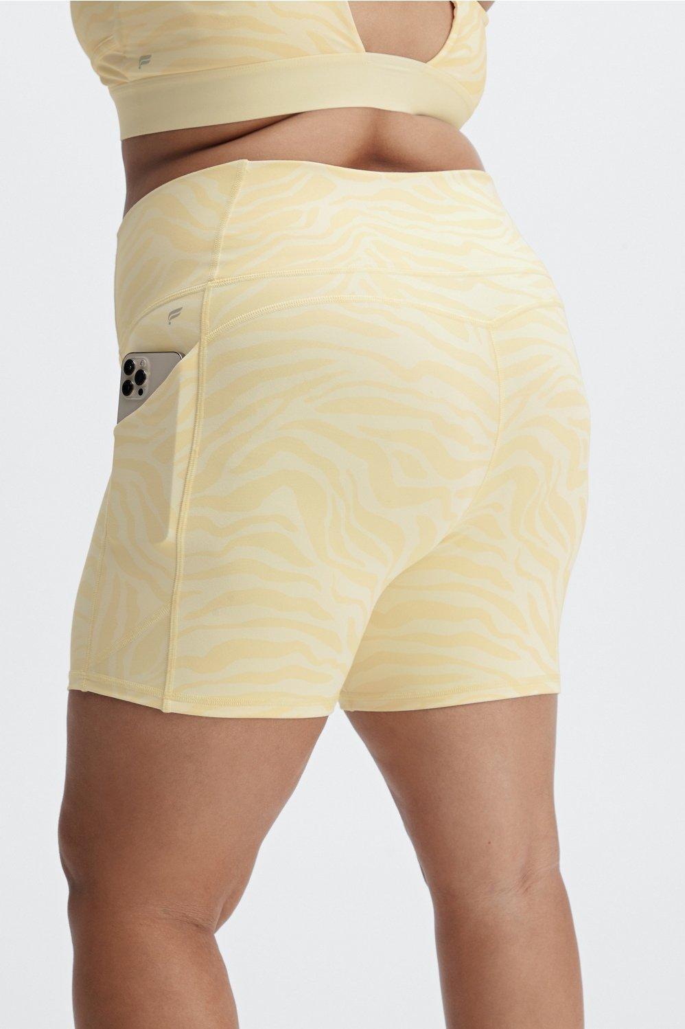 Fabletics Oasis High-Waisted 6 Short Womens Zebra Stroke Size XXS product image