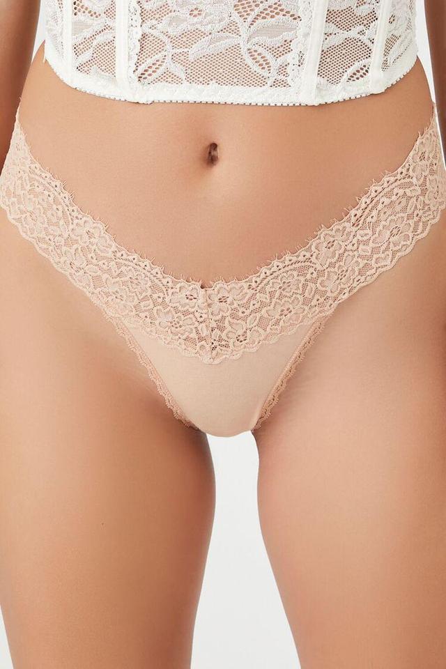 Lace-Trim Thong Panties | Forever 21 Product Image