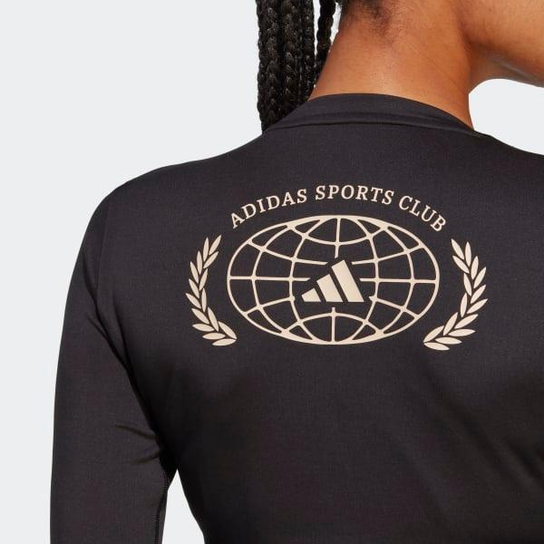 Sports Club Long Sleeve Crop Tee Product Image