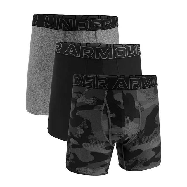 Mens Under Armour 3-pack Performance Tech Fashion 6-in. Boxer Briefs Product Image