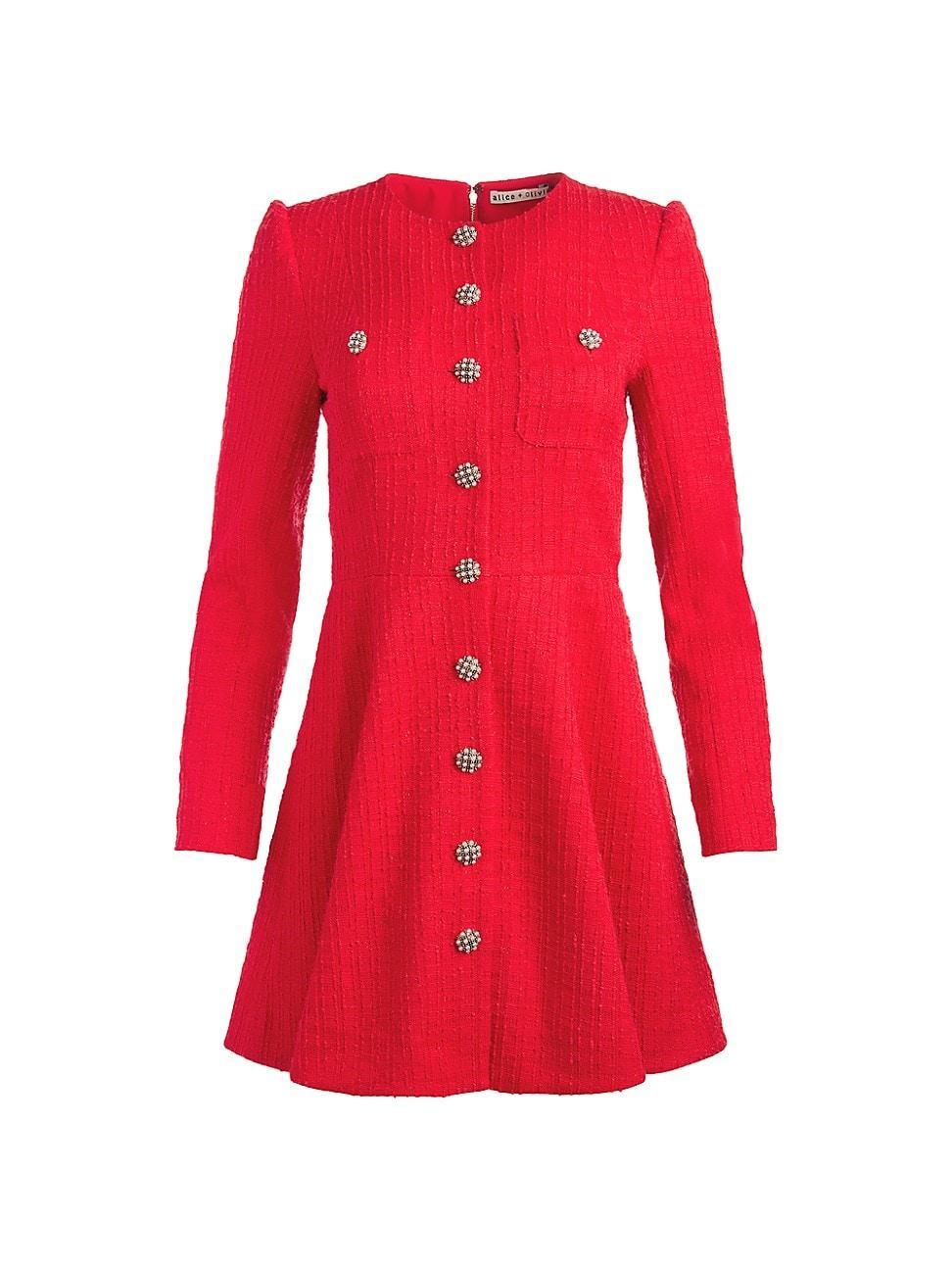 Womens Shiloh Tweed A-line Minidress Product Image