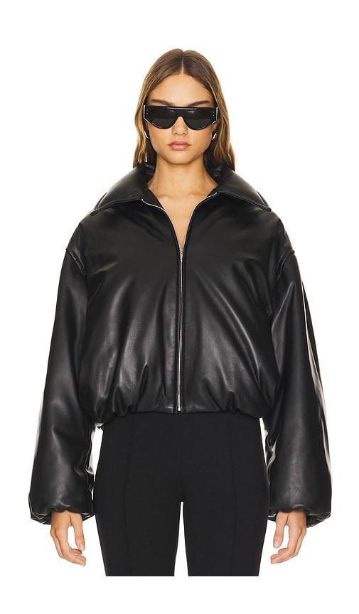 Leather Bomber Jacket Product Image