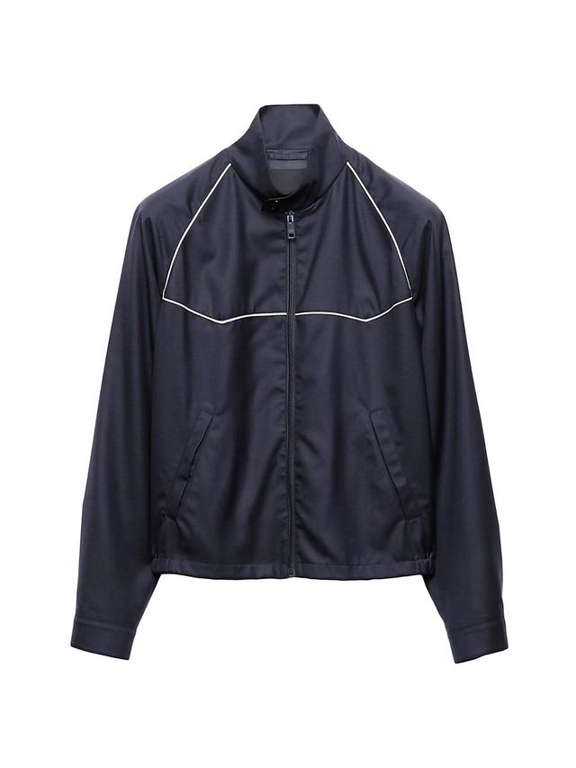 Mens Wool and Silk Blouson Jacket Product Image