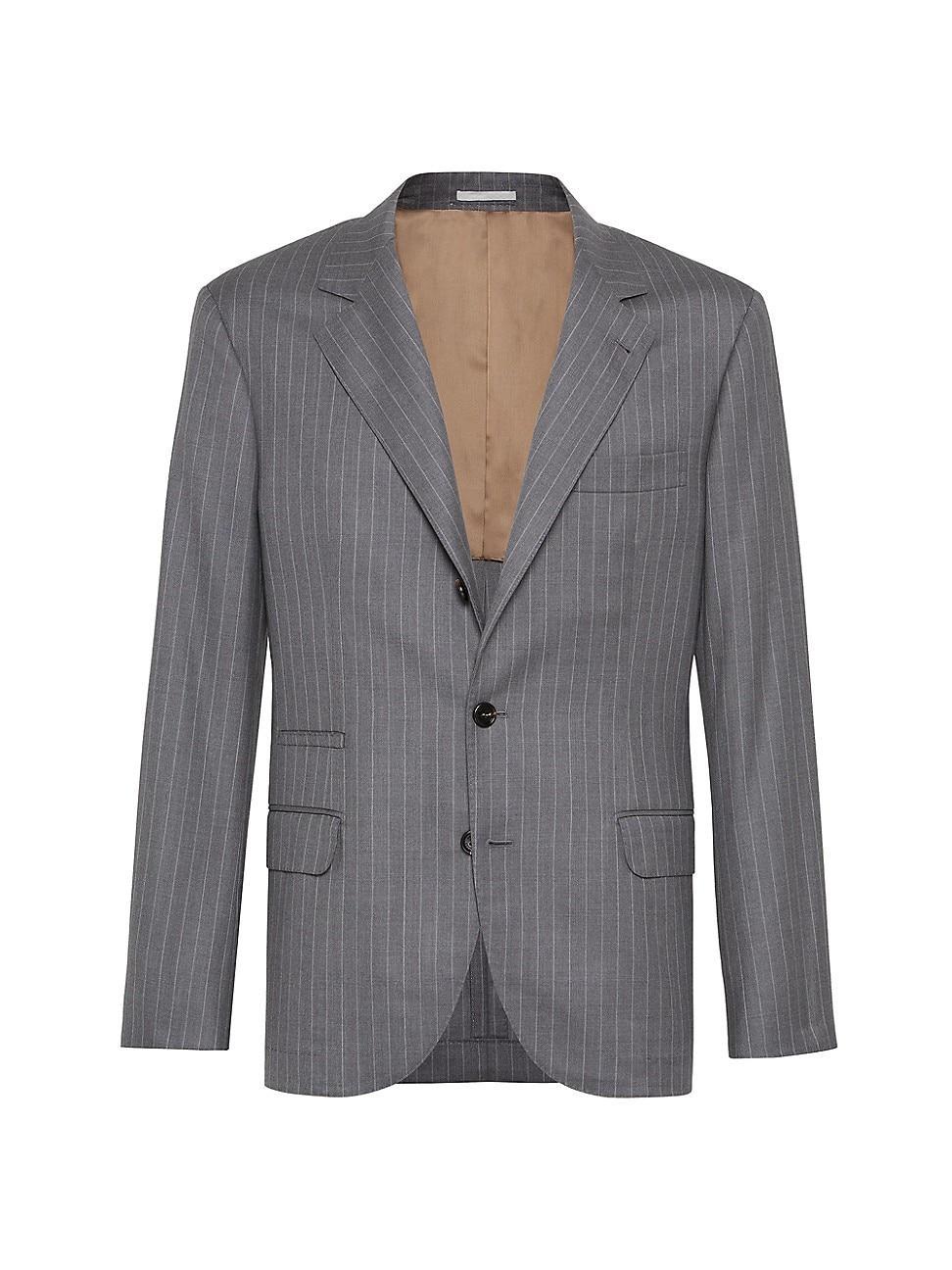 Mens Virgin Wool Stripe Batavia Blazer Product Image