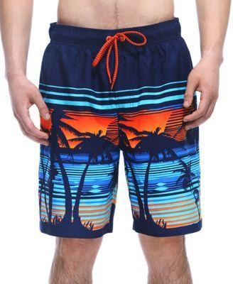 Rokka&Rolla Mens 8 Mesh Lined Swim Trunks, up to Size 2XL Product Image