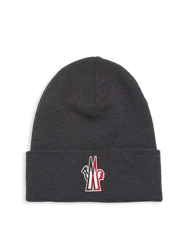 Mens Grenoble Logo Patch Wool Hat Product Image