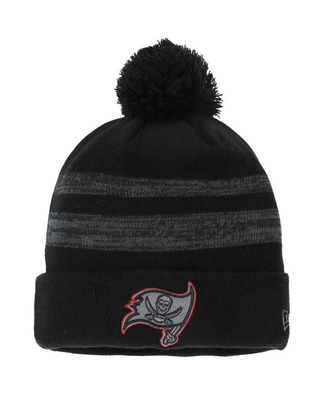 Mens New Era Tampa Bay Buccaneers Logo Dispatch Cuffed Knit Hat with Pom Product Image