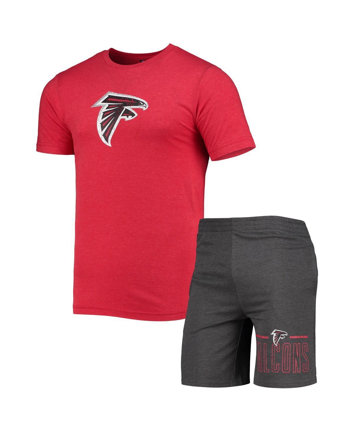 Mens Concepts Sport Charcoal Atlanta Falcons Meter T-shirt and Shorts Sleep Set - Charcoal Product Image