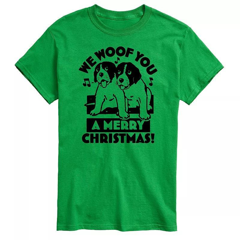 Big & Tall We Woof You Merry Christmas Graphic Tee, Mens Product Image