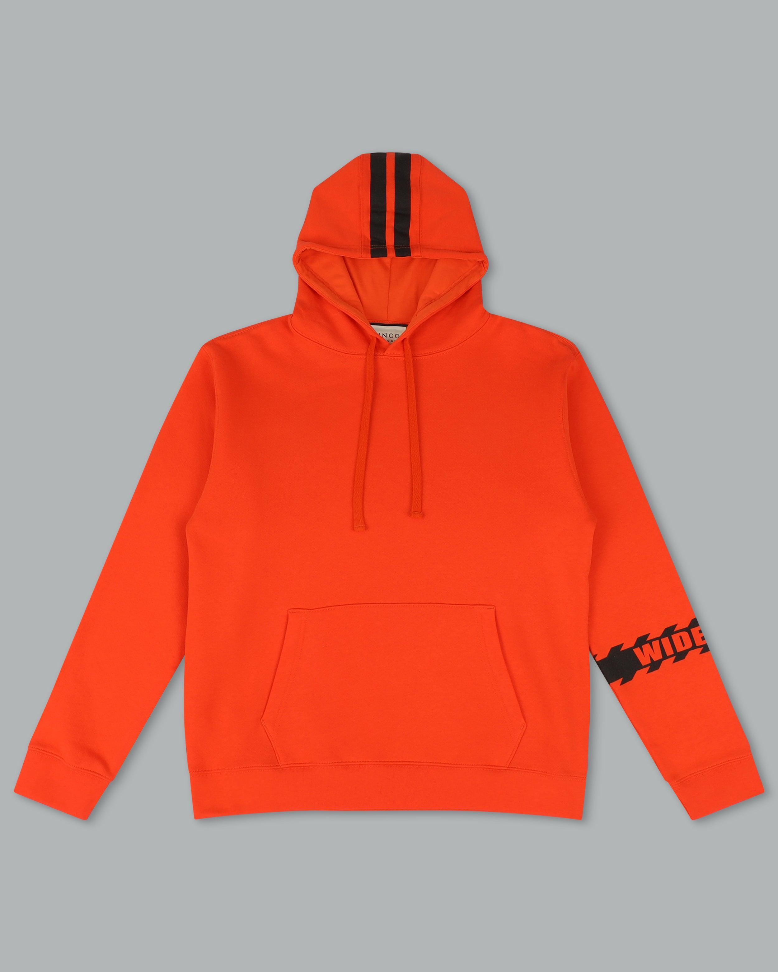 Wide Load Hoodie. Orange. Male Product Image