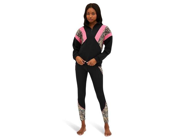 Beach Riot Maxine 1/2 Zip (Amour Leopard) Women's Clothing Product Image