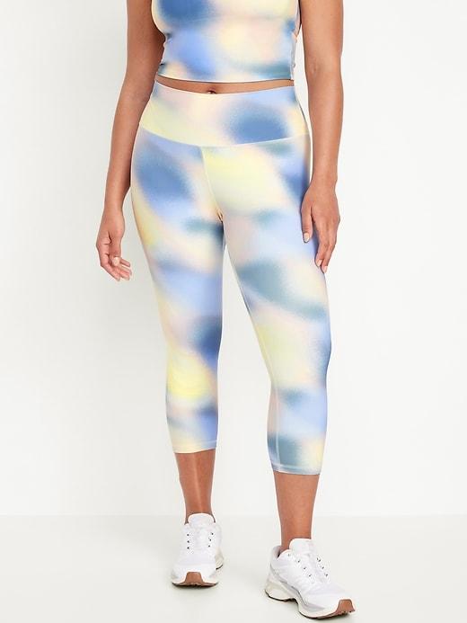 High-Waisted PowerSoft Crop Leggings Product Image