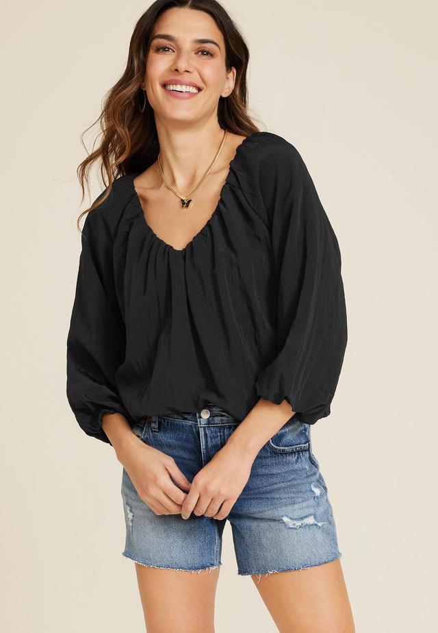 Bubble Hem Blouse Product Image