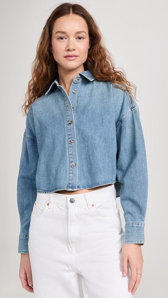 Favorite Daughter The Ex Boyfriend Crop Shirt | Shopbop Product Image