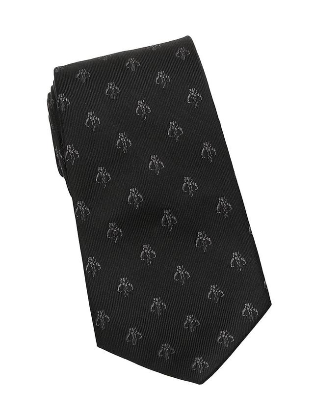 Mens The Mandalorian Mythosaur Skull Silk Tie Product Image