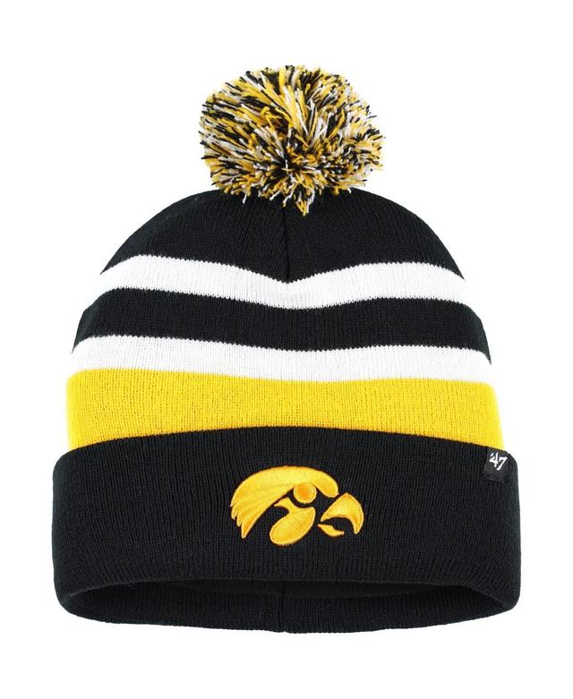 Mens 47 Iowa Hawkeyes State Line Cuffed Knit Hat with Pom Product Image