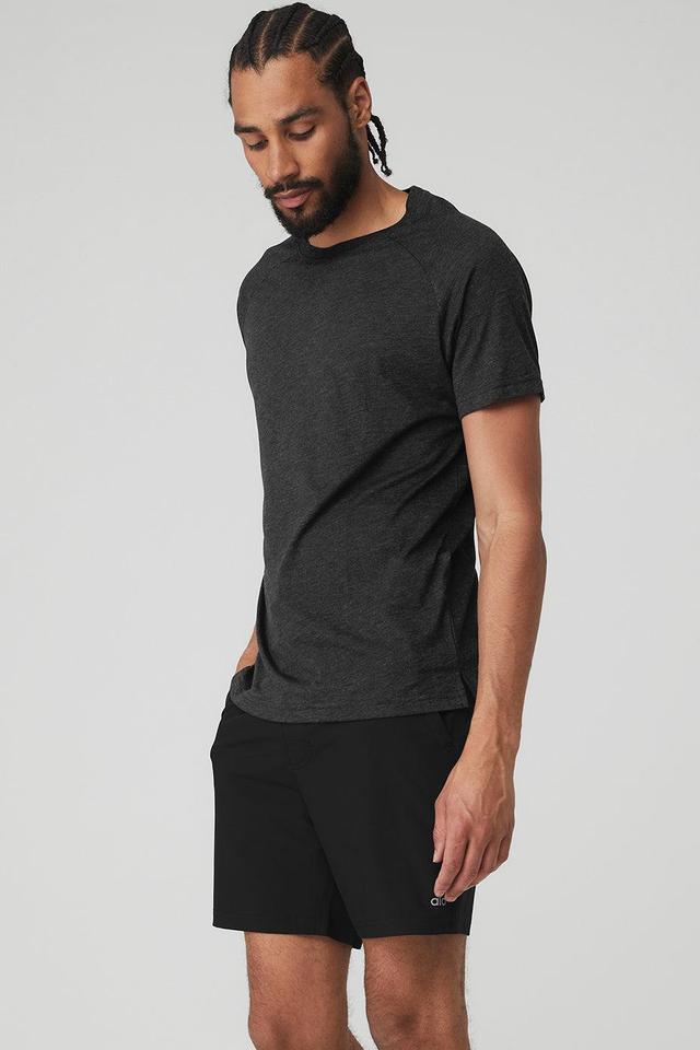 The Triumph Crew Neck Tee - Black Heather Product Image