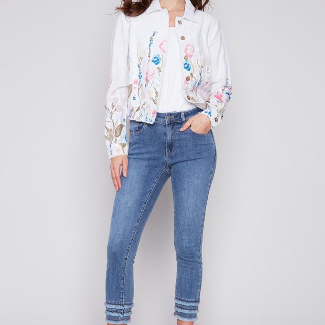 Floral Printed Linen Jacket Product Image