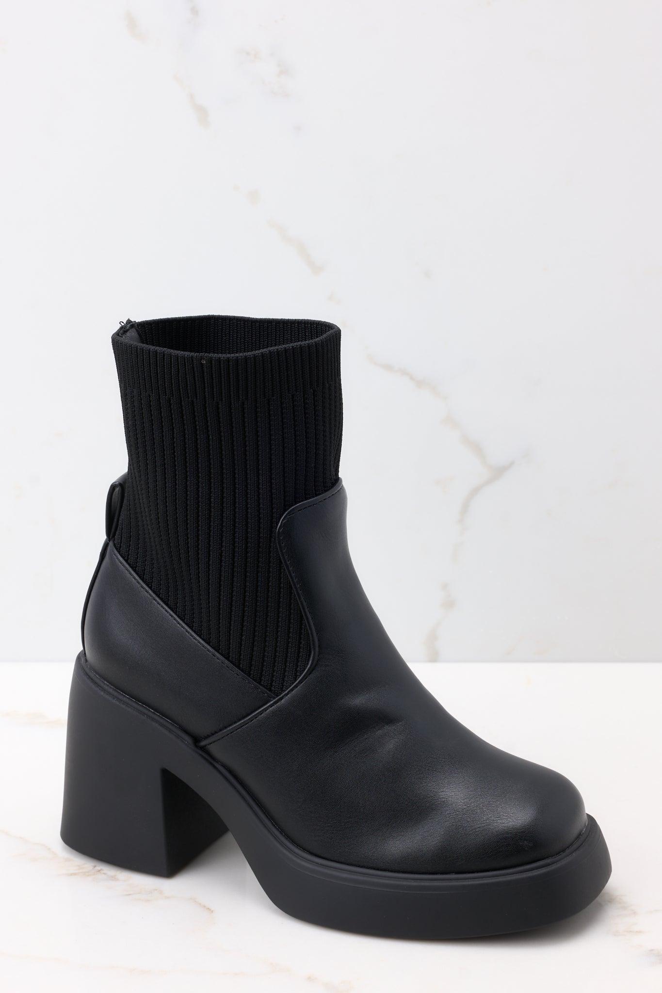 March On Black Ankle Boots Product Image