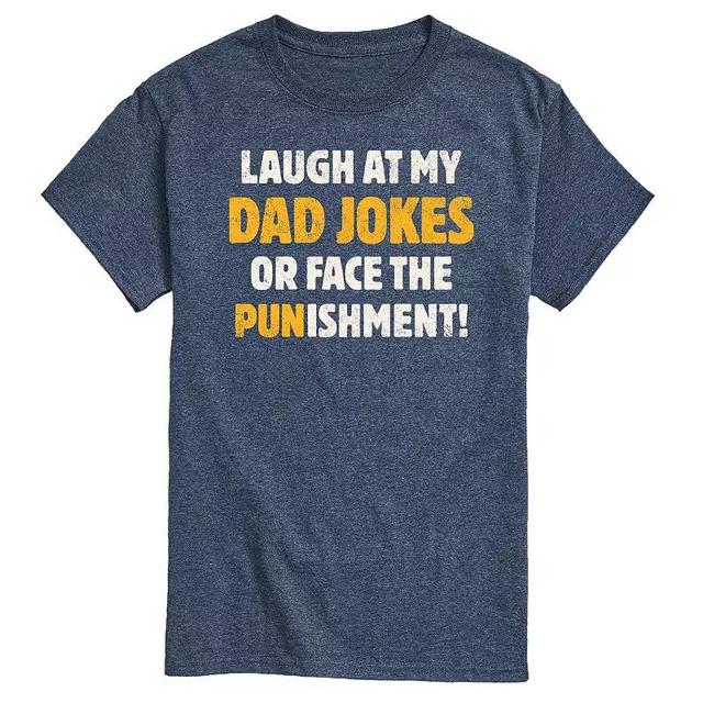 Mens Dad Jokes Punishment Graphic Tee Product Image