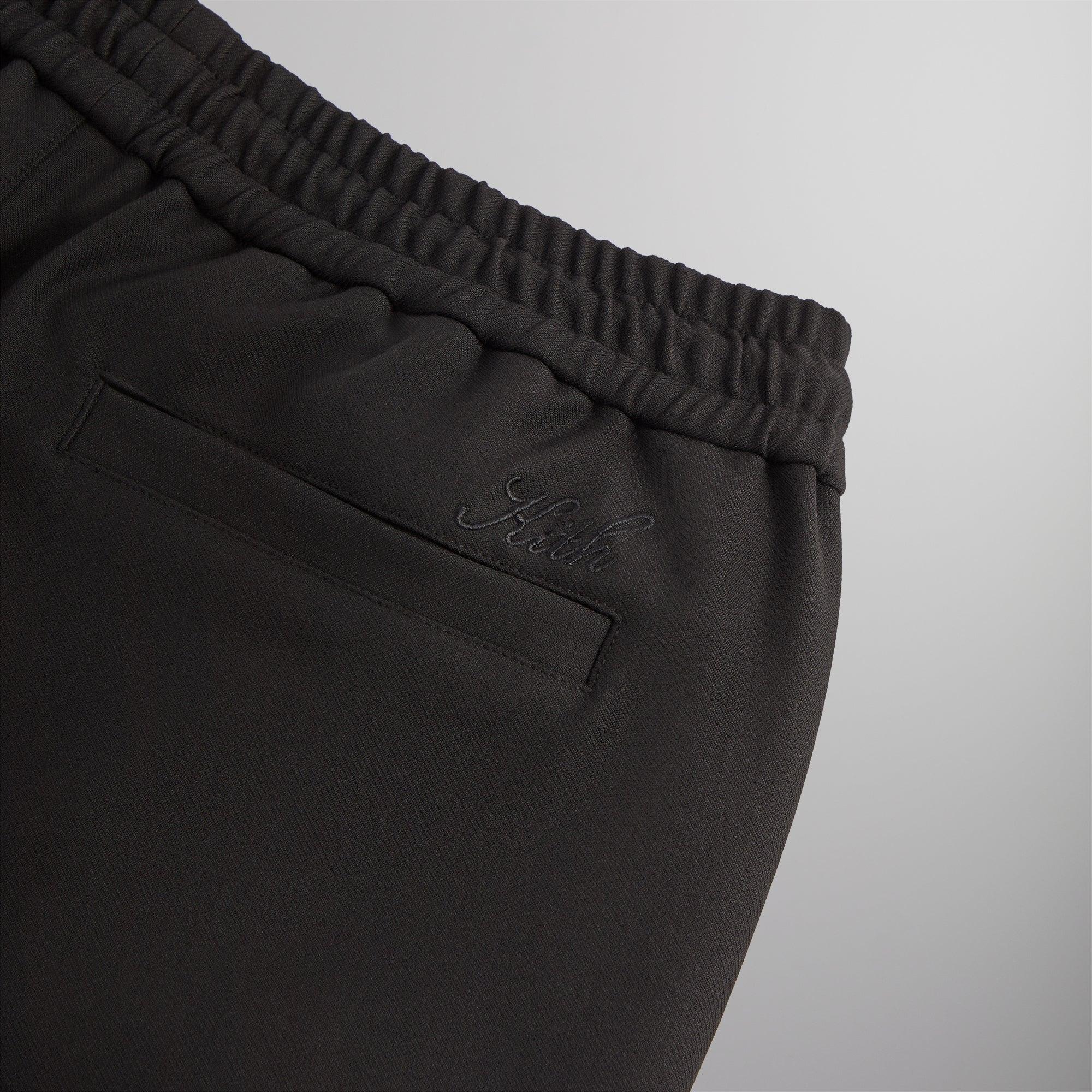 Kith Double Knit Fairfax Short - Black Male Product Image