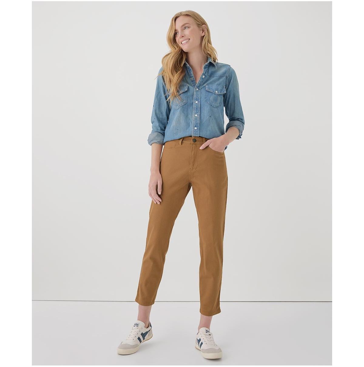 Womens Stretch Twill Denim Slim Straight Pant 3XL product image