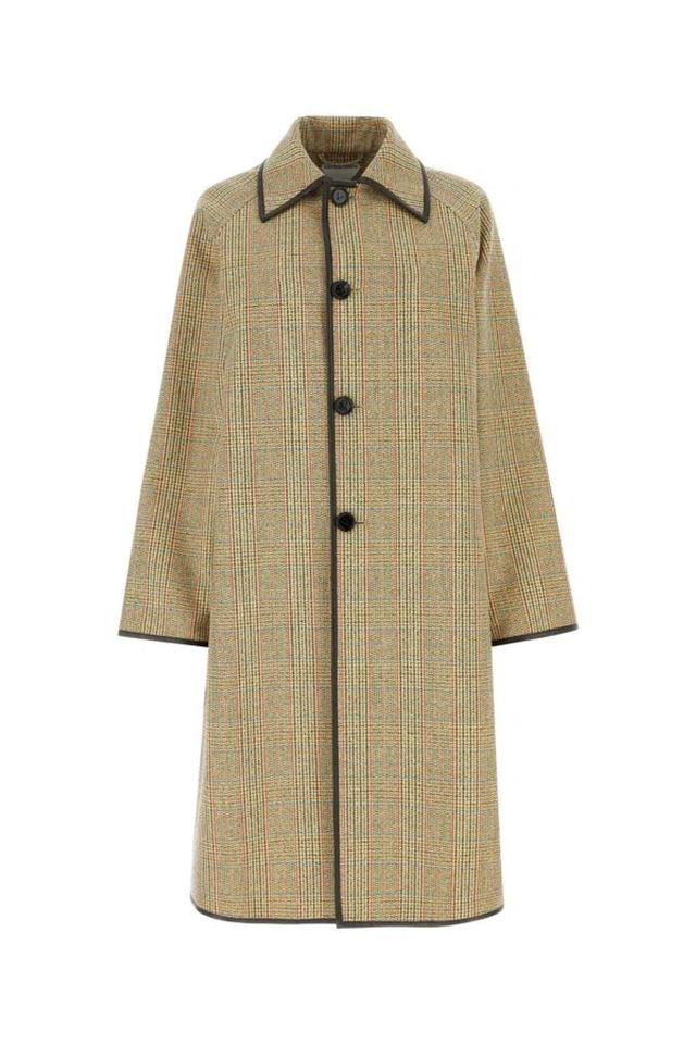 Cappotto Check-40 Nd  Female In Beige Product Image