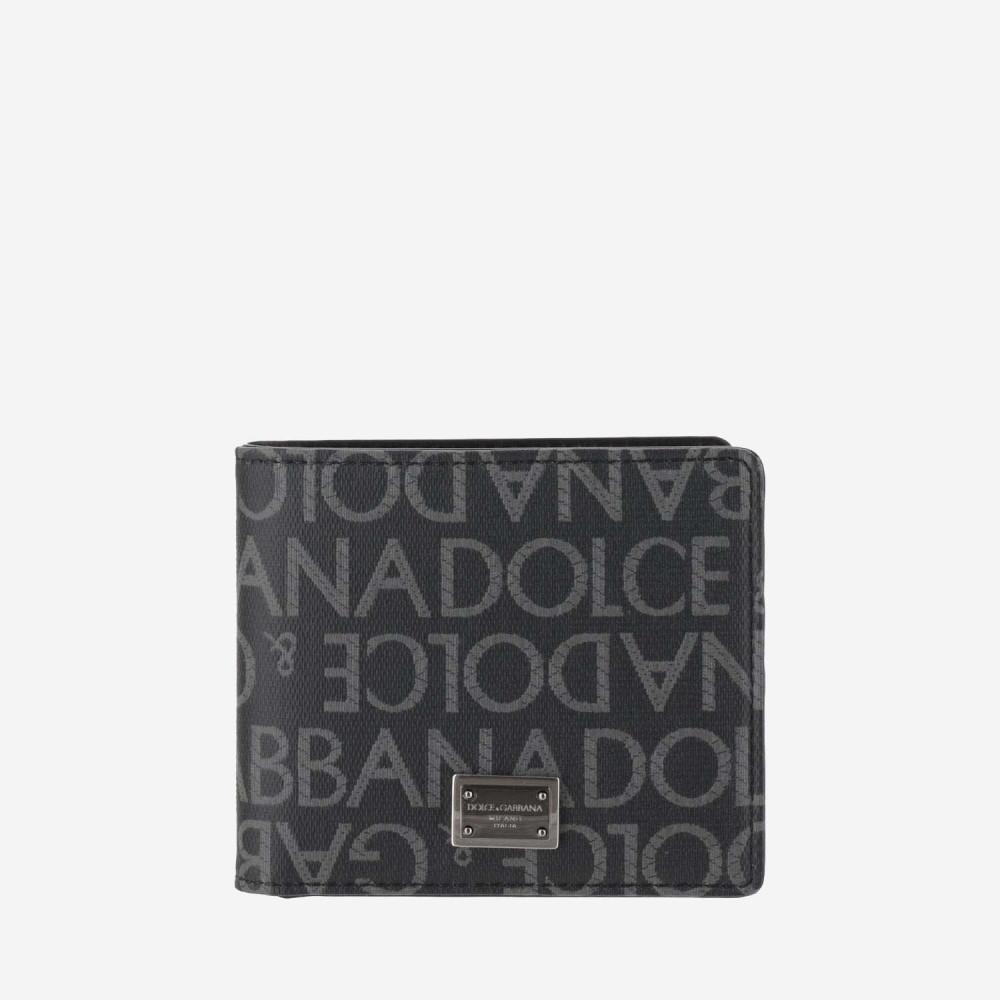 Black All-over Monogrammed Wallet Product Image