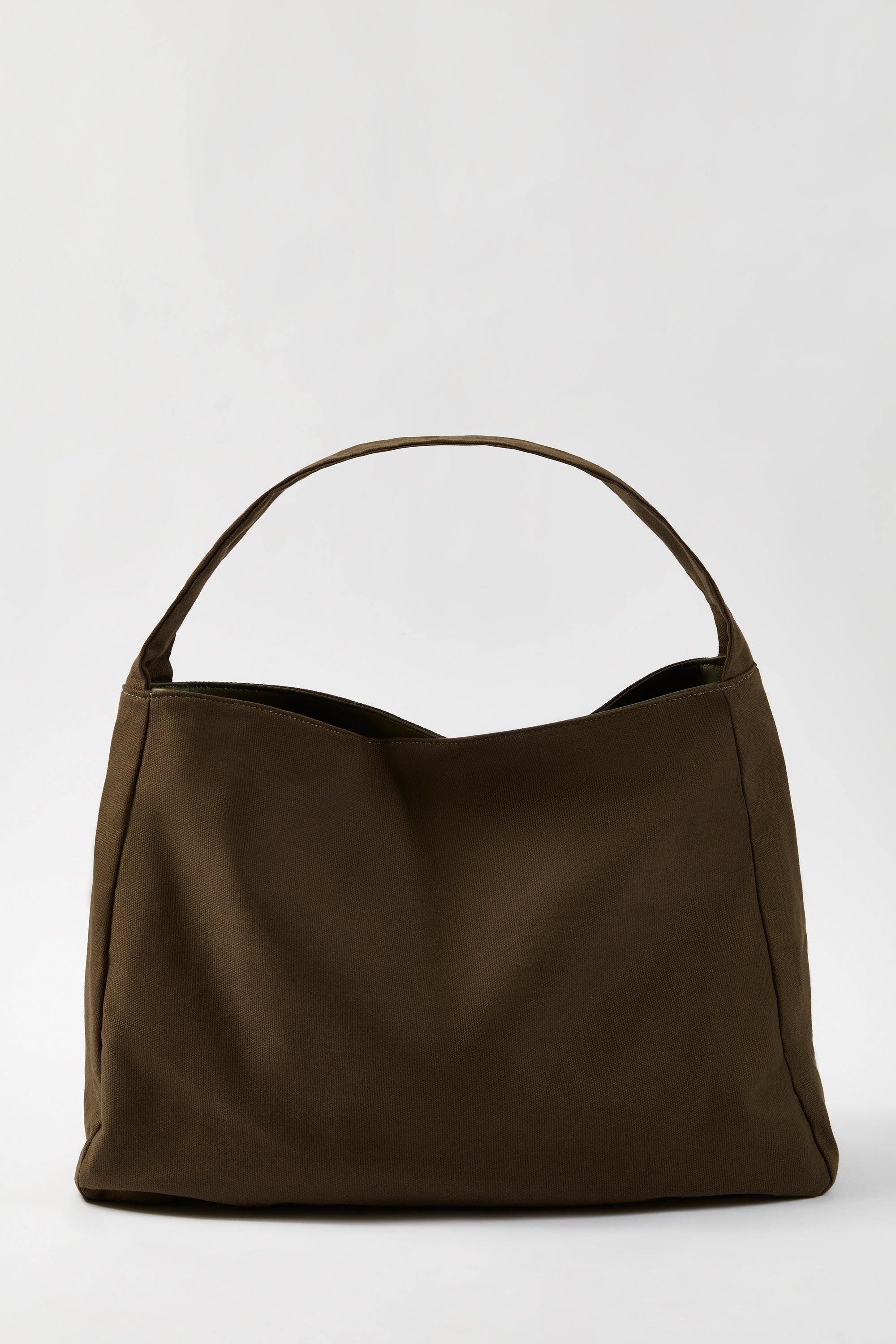 Sporty Oversized Tote Bag in Espresso Product Image