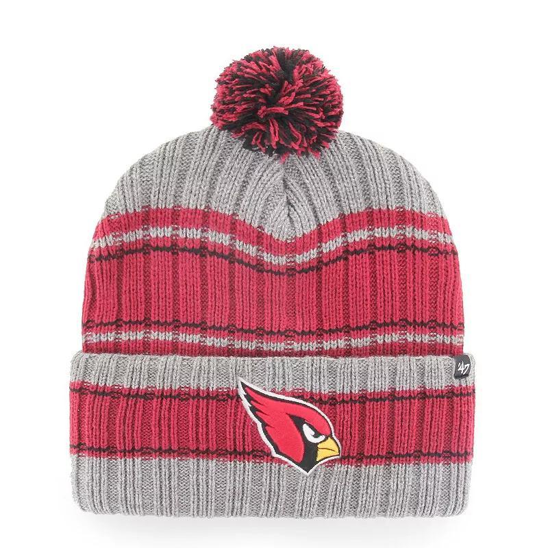 Mens 47 Brand Graphite Arizona Cardinals Rexford Cuffed Knit Hat with Pom Product Image