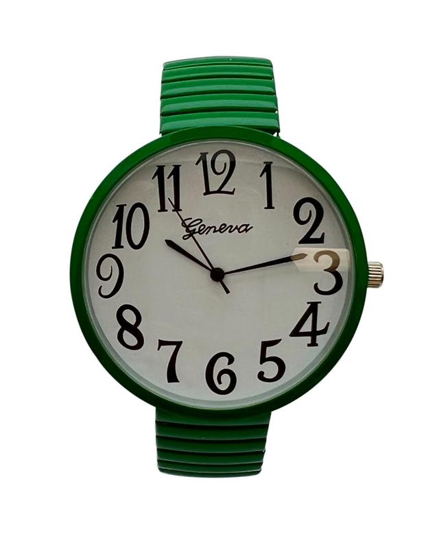 Olivia Pratt Big Face Fun Colors Stretch Band Women Watch Product Image