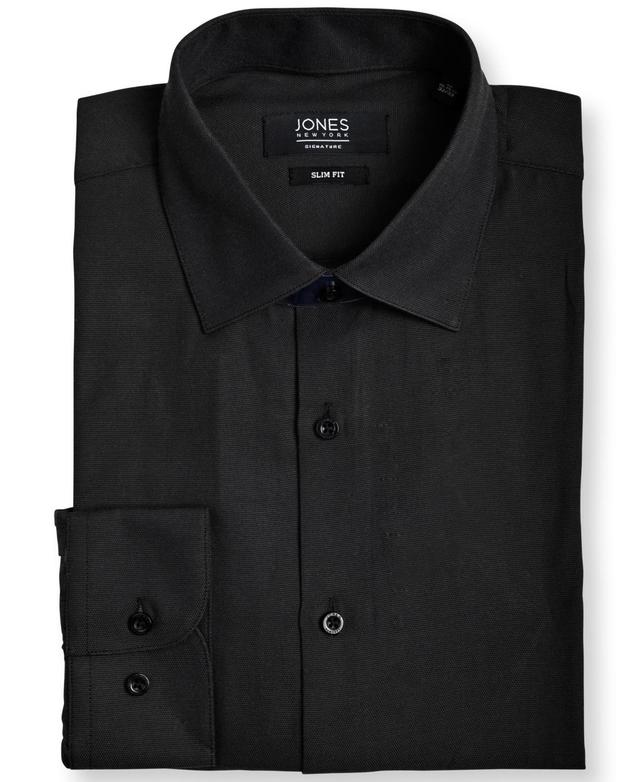 Jones New York Mens Basket weave Dobby Dress Shirt Product Image