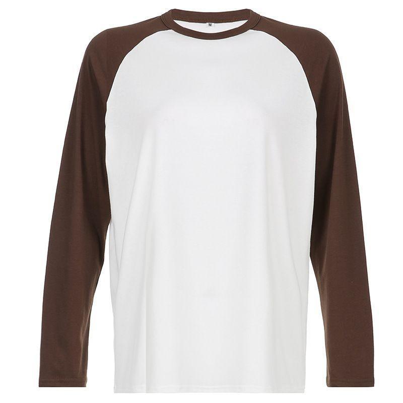 Plain Raglan Long Sleeve T-Shirt Product Image