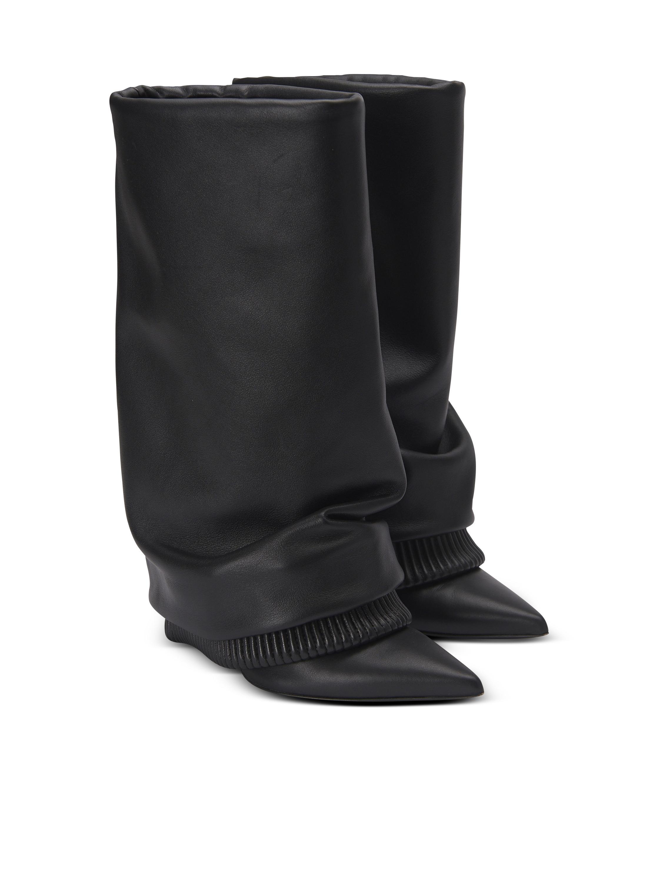 Calfskin trouser boots Product Image