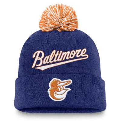 Baltimore Orioles Peak Men's Nike MLB Cuffed Pom Beanie Product Image